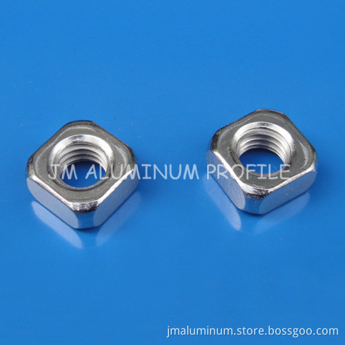 Carbon Steel Square Nut Match Use CNC Industrial Aluminum Profile